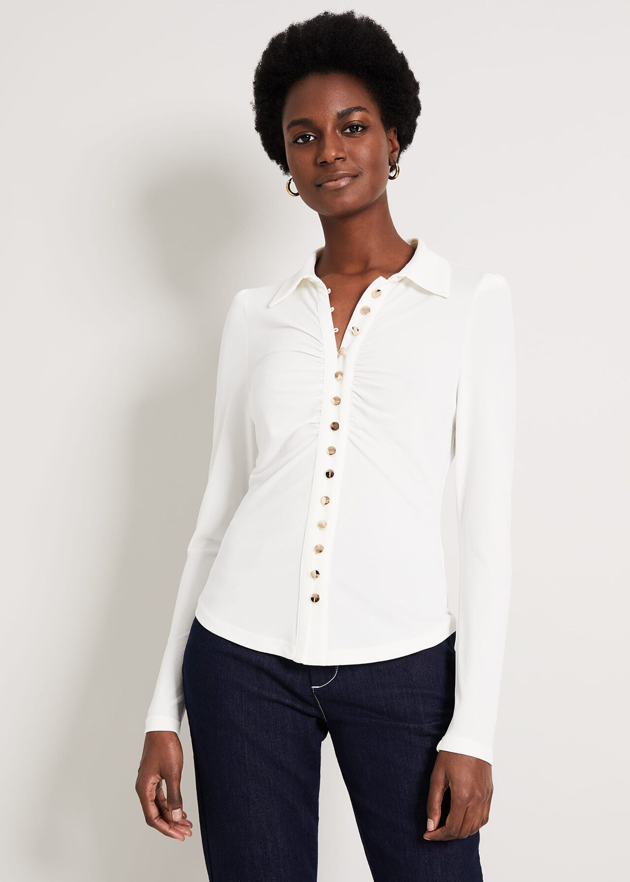 Aretha Ruched Front Top