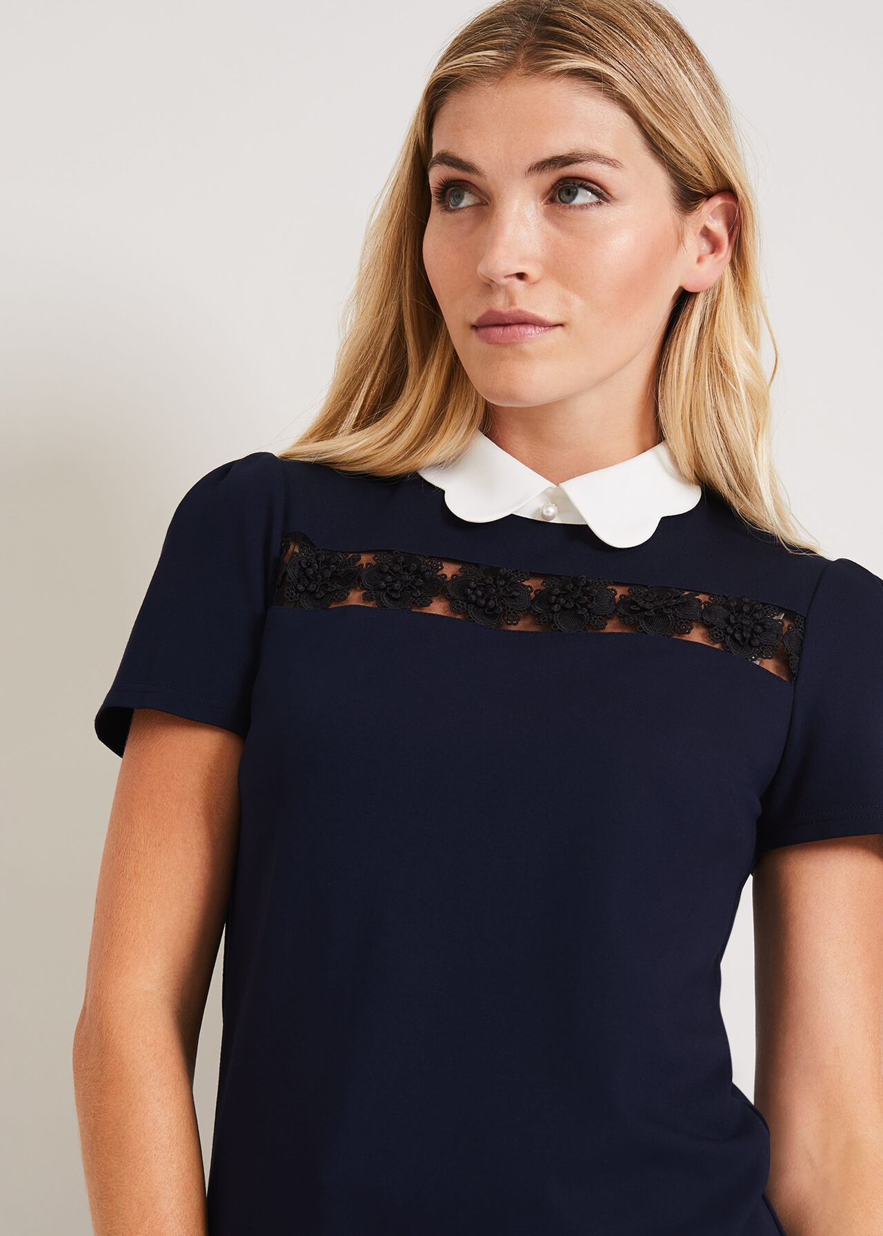 Gaselle Collar Jersey Top