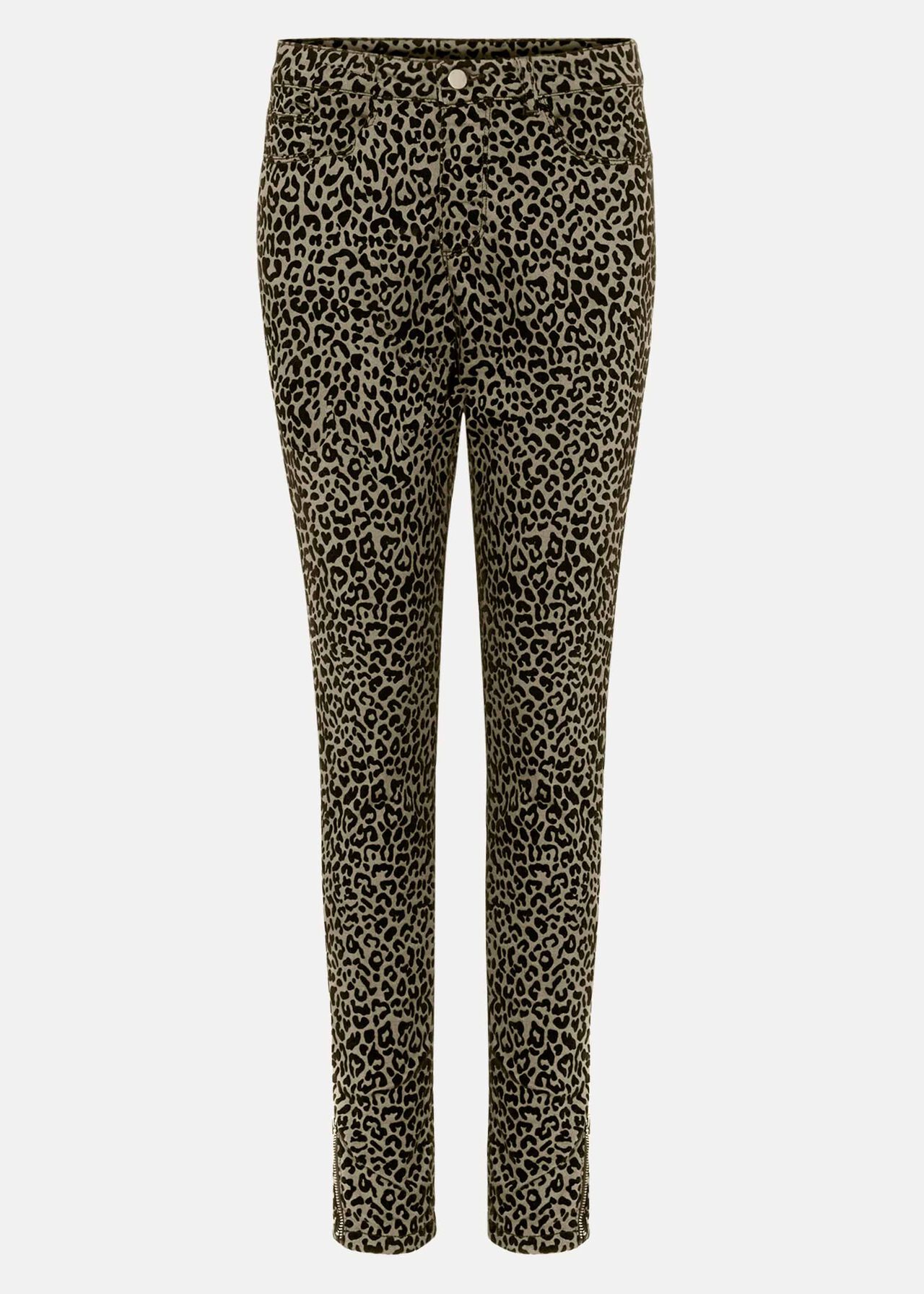 Cherida Leopard Flock Jeans