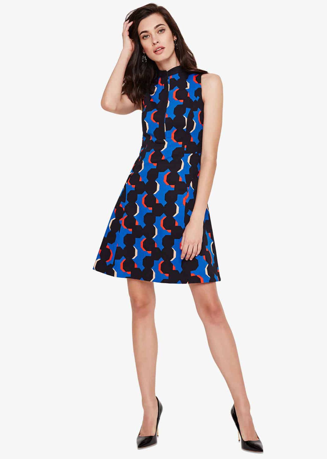 Tayler Printed Fit And Flare Dress