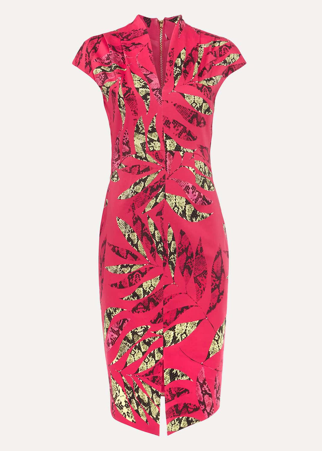 Bria Snake Palm Print Dress
