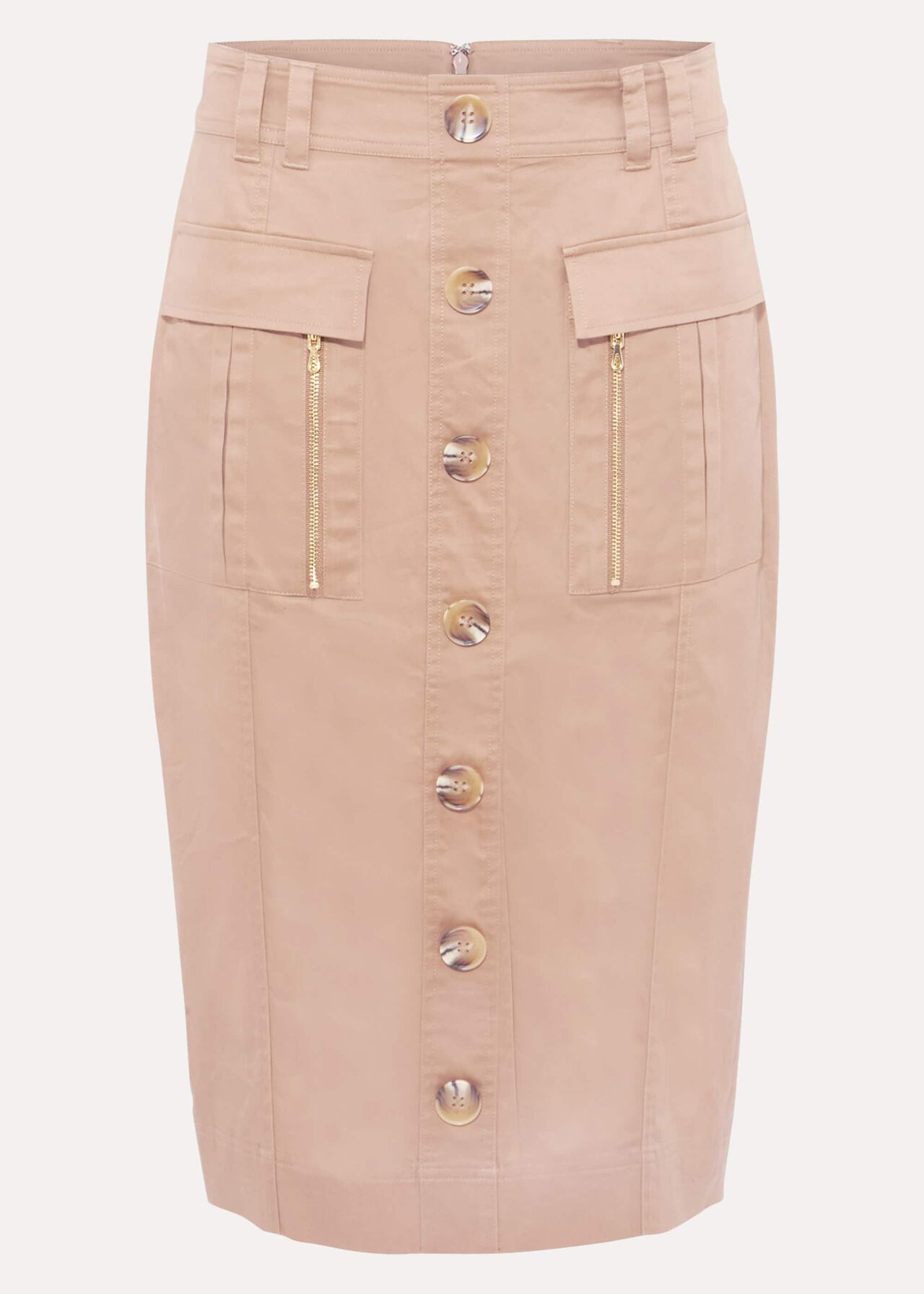 Fifi Button Front Skirt