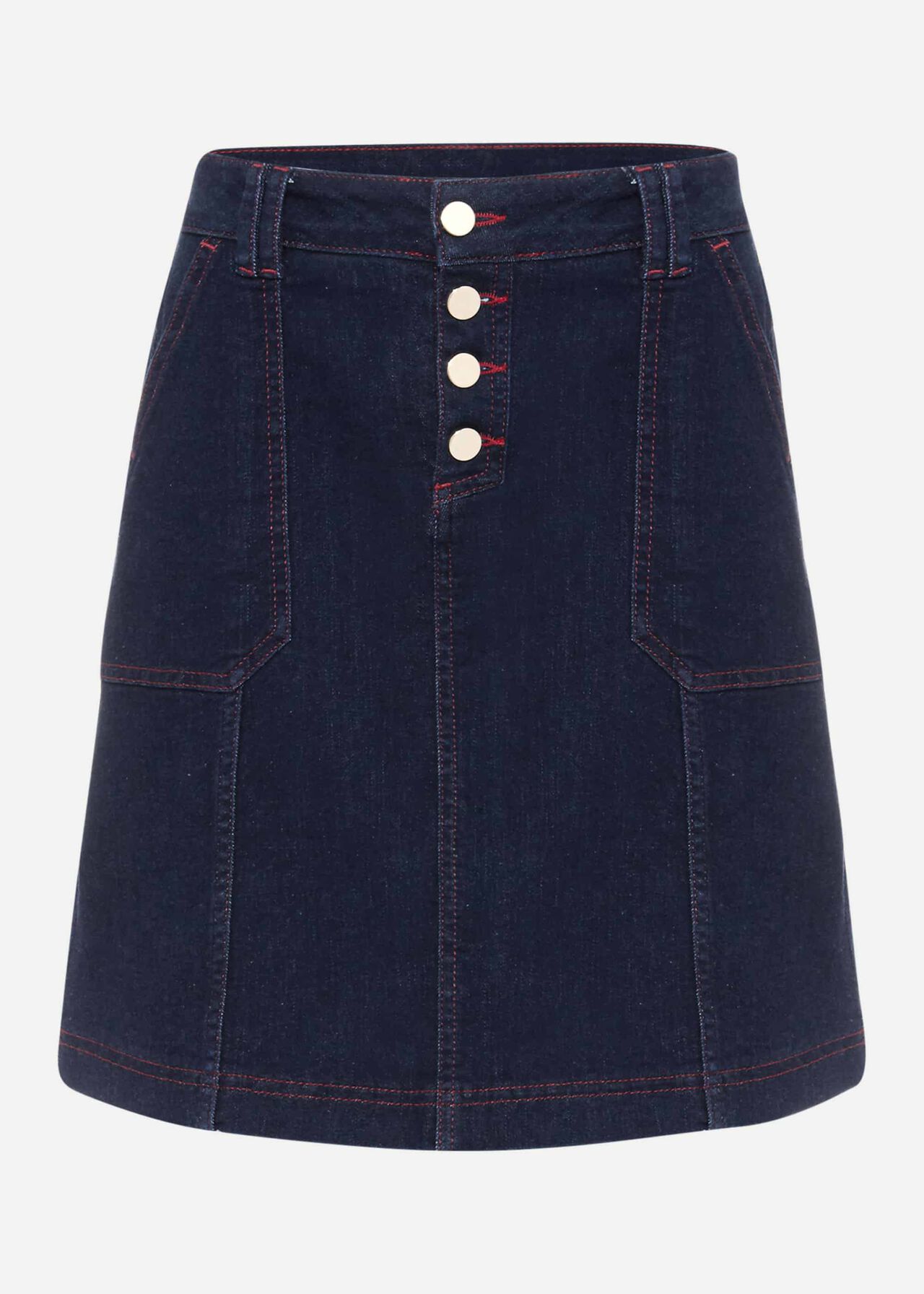 Kandra A-Line Denim Skirt