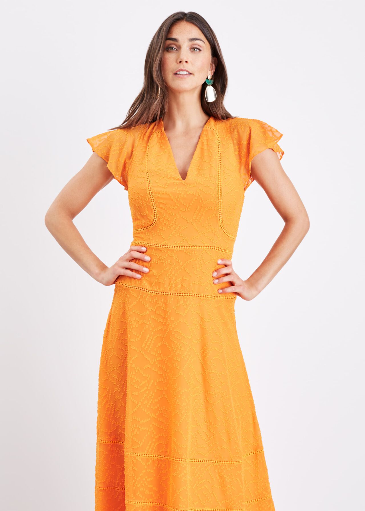 Evadine Textured Maxi Dress
