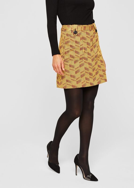 Doria Textured Mini Skirt