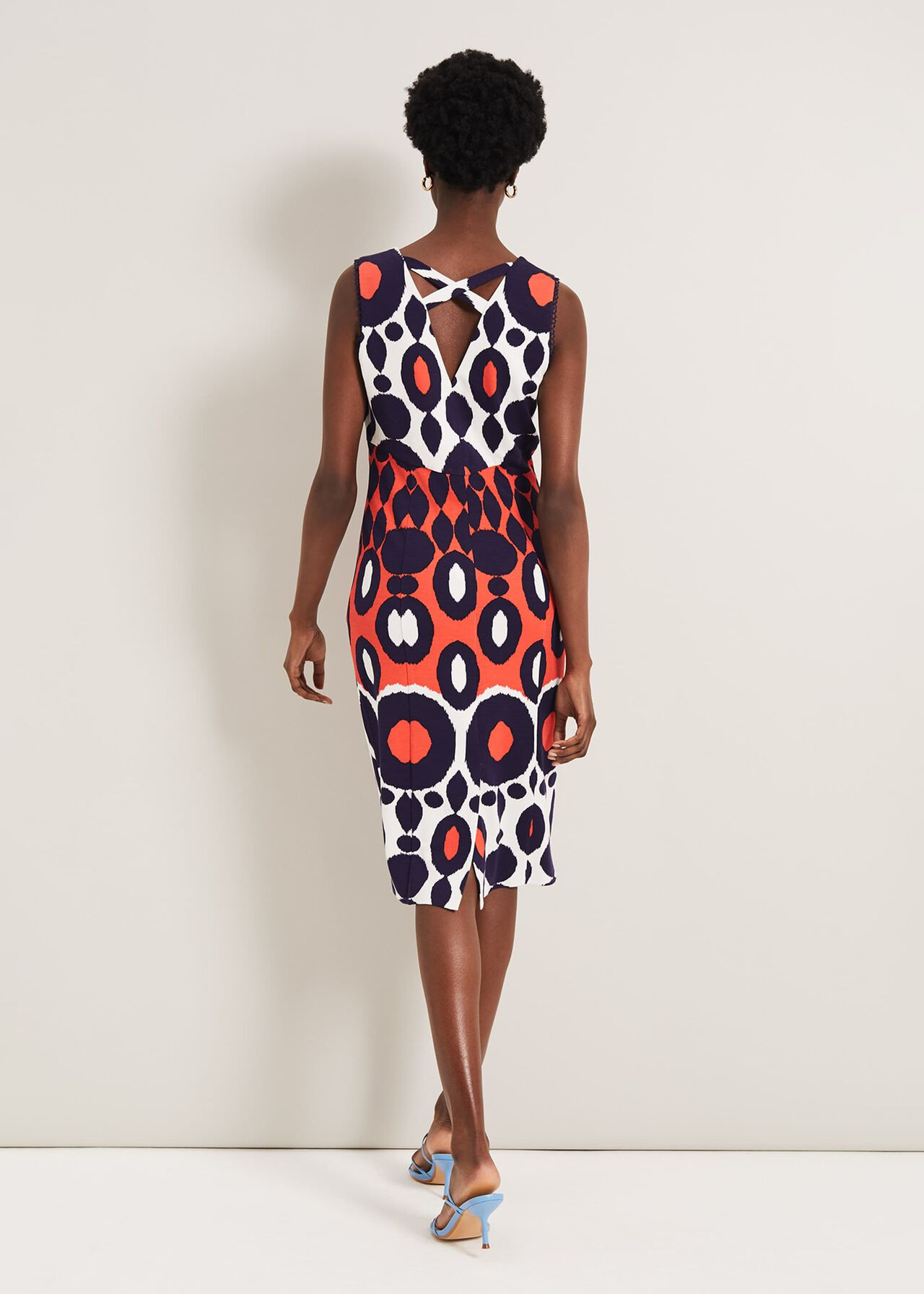 Olga Abstract Print Dress
