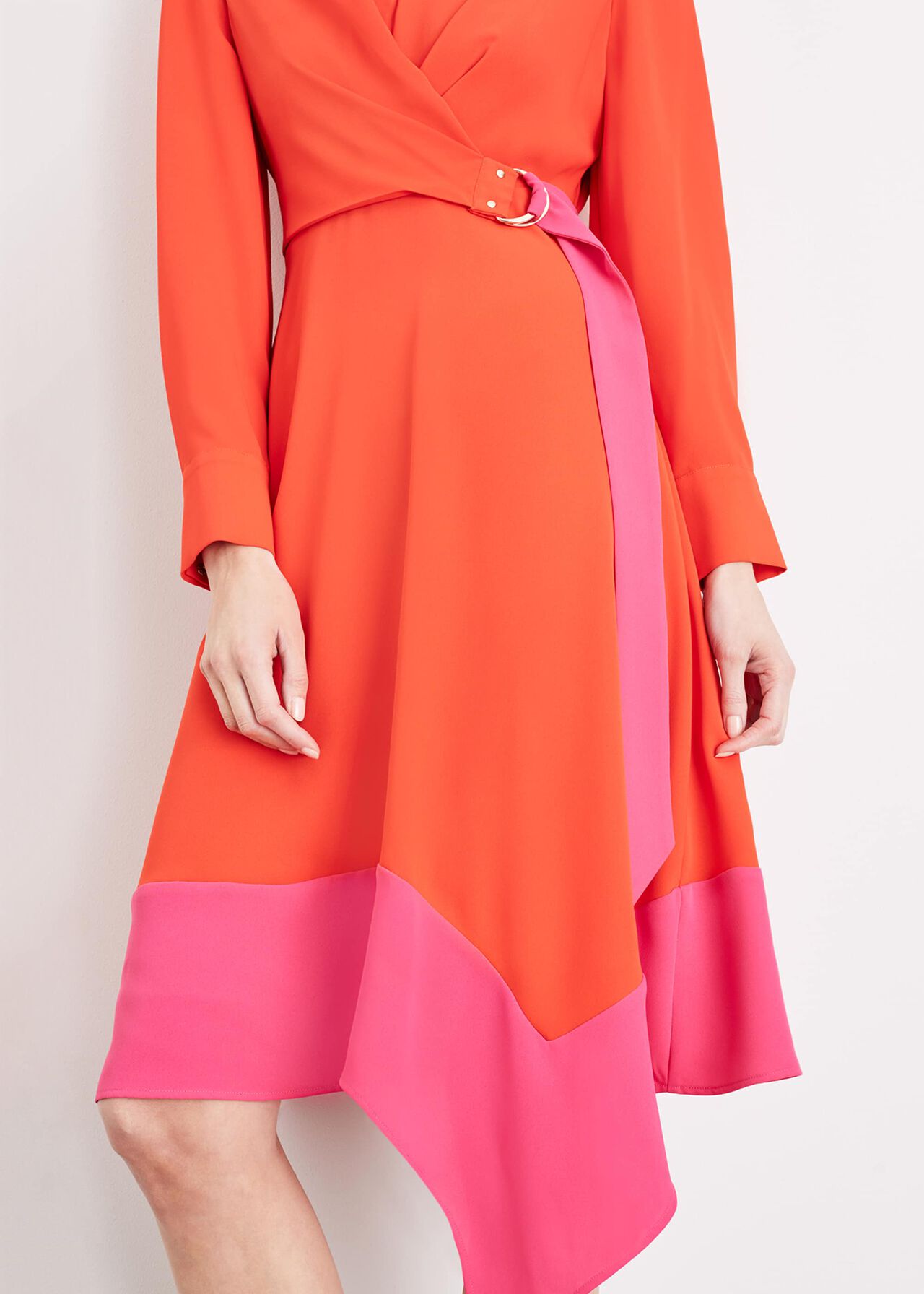 Eria Colourblock Wrap Dress