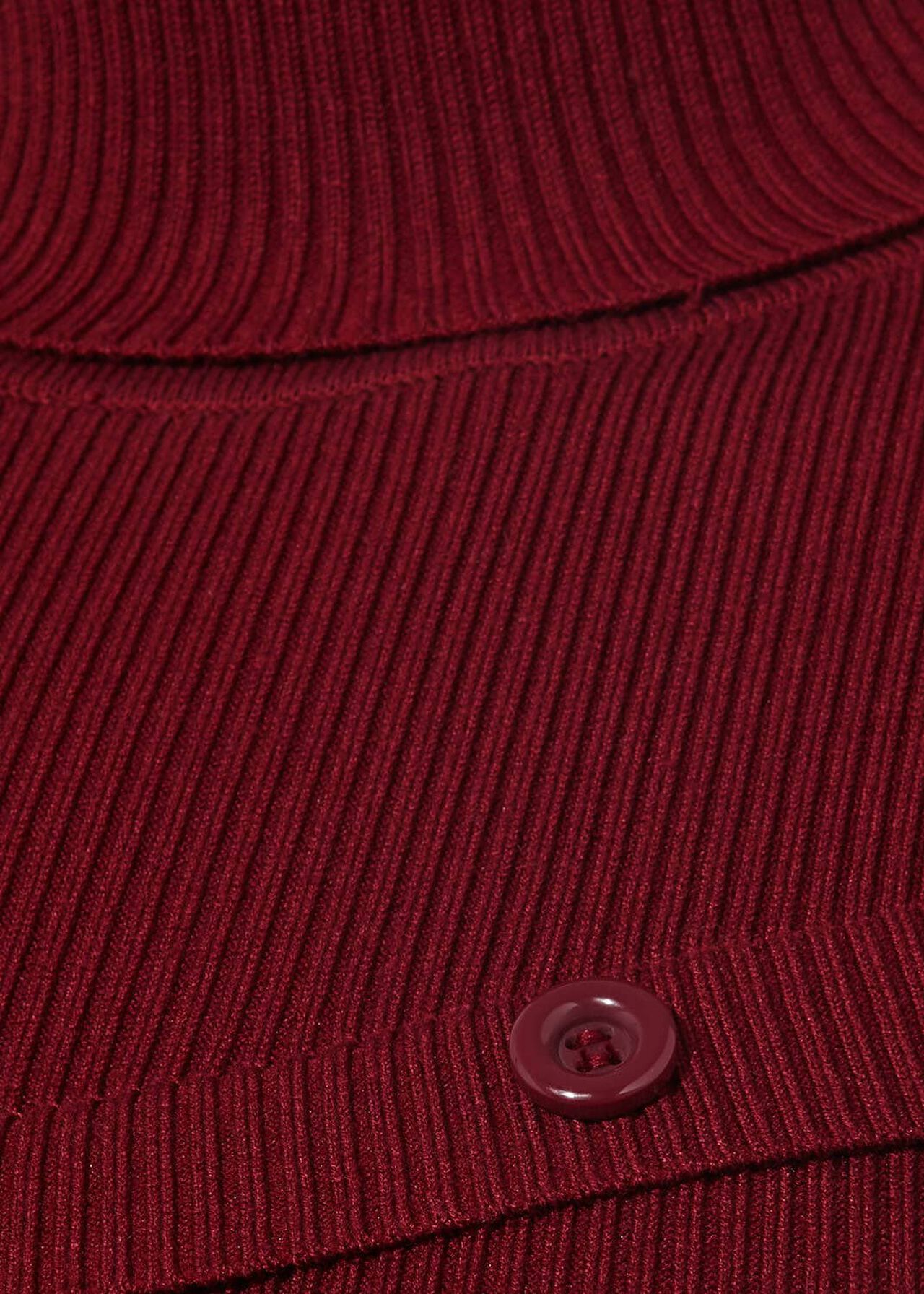 Mara Button Detail Ribbed Knit Dress