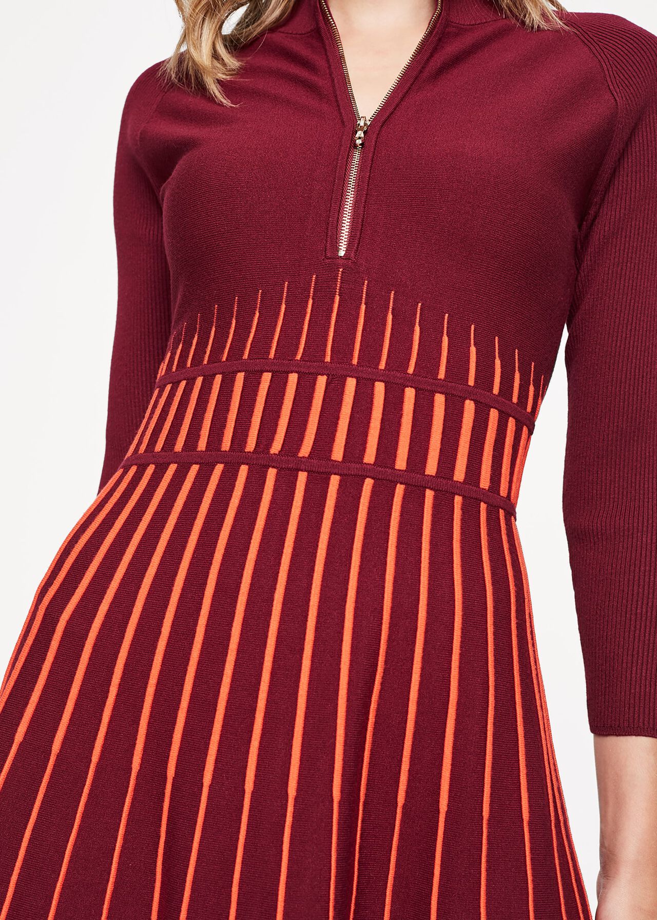 Adela Striped Knitted Tunic Dress