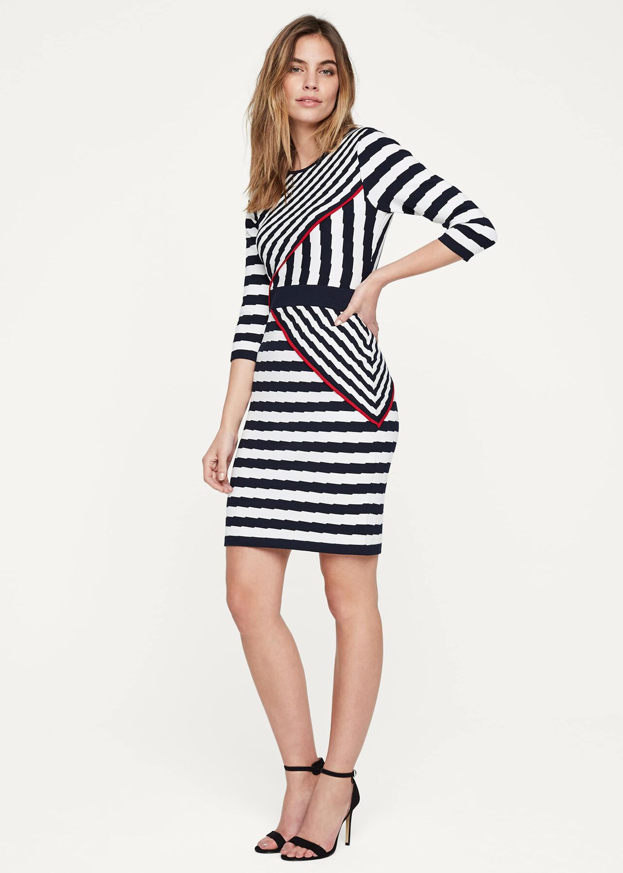 Orianne Stripe Knitted Dress