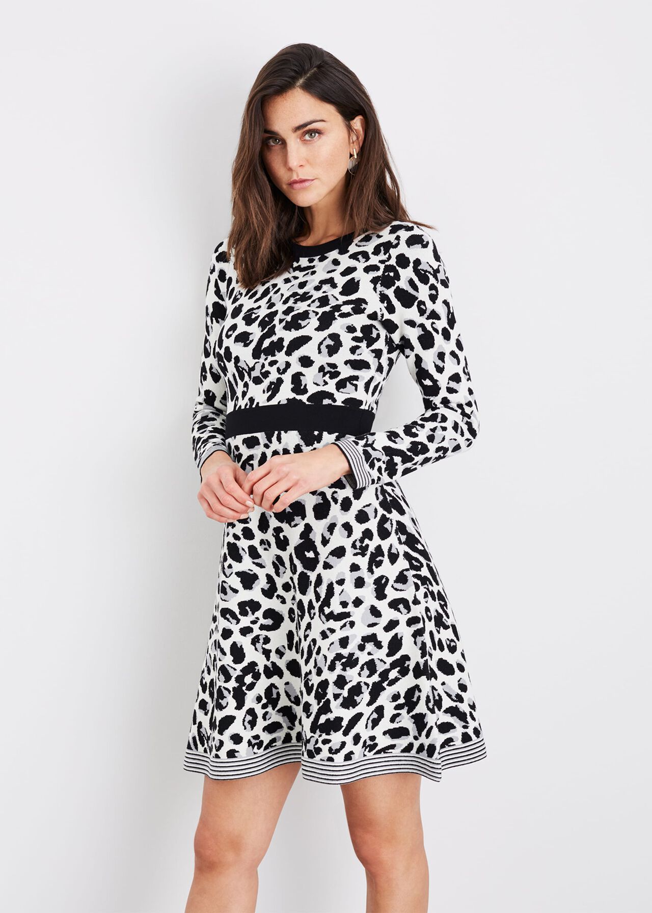 Montsuki Leopard Knit Dress